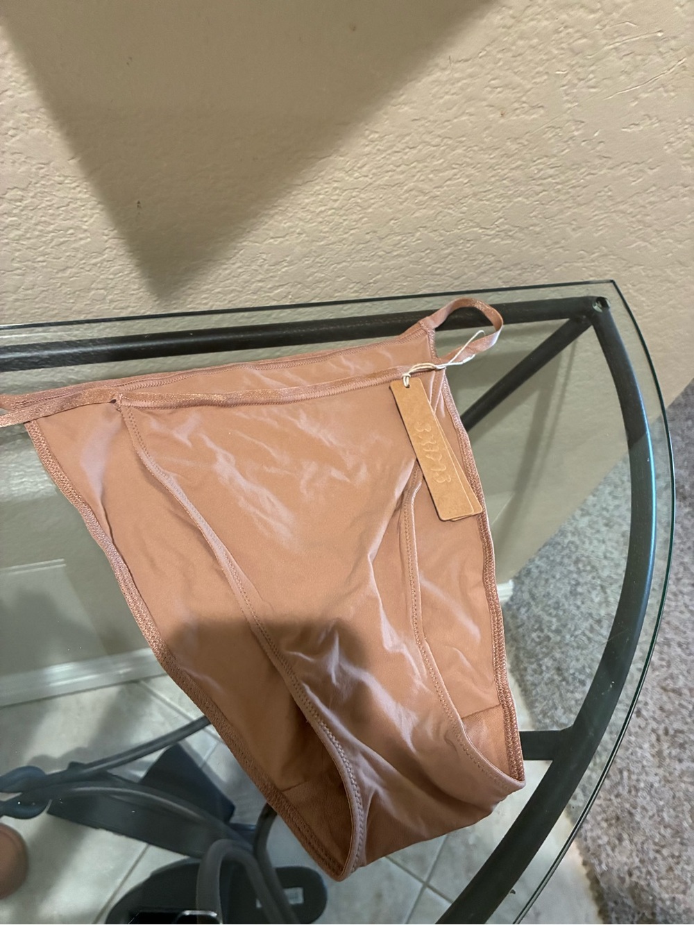 SKIMS tan string Bikini panties